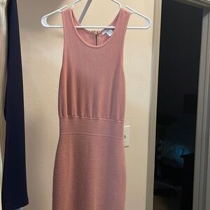 Bar III (Macy brand) bodycon midi pink dress